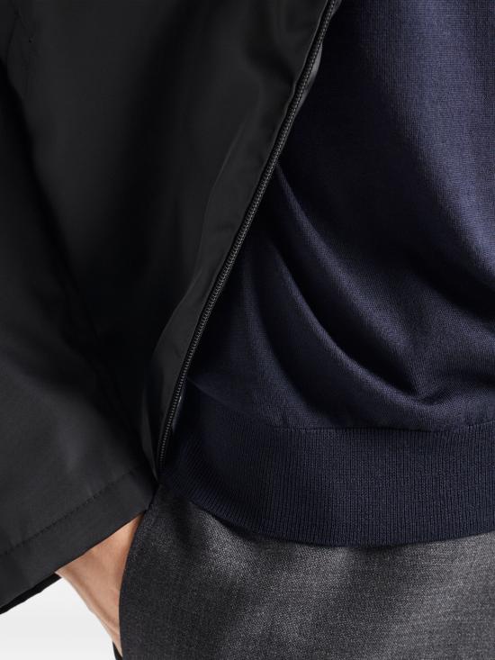 25FW 프라다 슈퍼파인 울 폴로 셔츠 UMF14818DY F0008 BLEU - PRADA