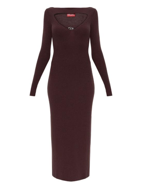 26SS 디젤 미디 원피스 A189050PLBF61J BROWN