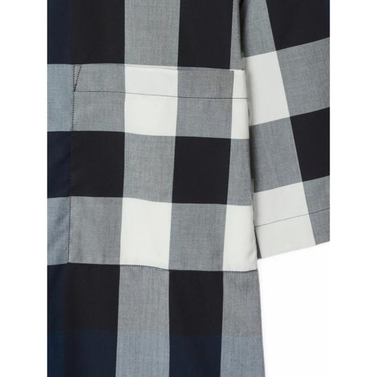 26SS 버버리 체크 코튼 셔츠 8079592 SUMMERTON A1960 BLUE GREY - BURBERRY
