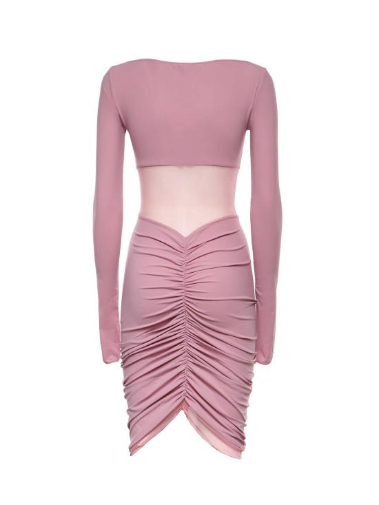  넨시 도자카 숏 원피스 Nensi Dojaka 셔링 발레 미니 드레스 퍼스 - NENSI DOJAKA