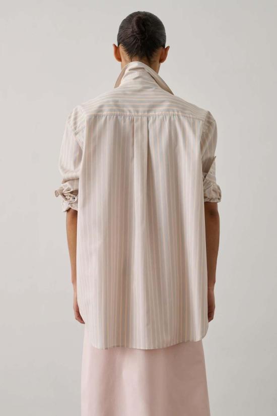  쉐르 탑 Soeur Carlotta 셔츠 오렌지/그리 - SOEUR