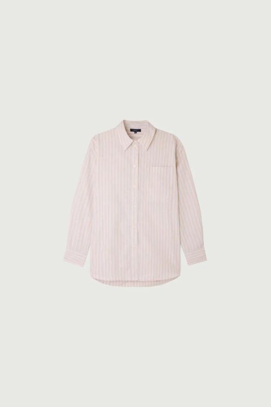  쉐르 탑 Soeur Carlotta 셔츠 오렌지/그리 - SOEUR