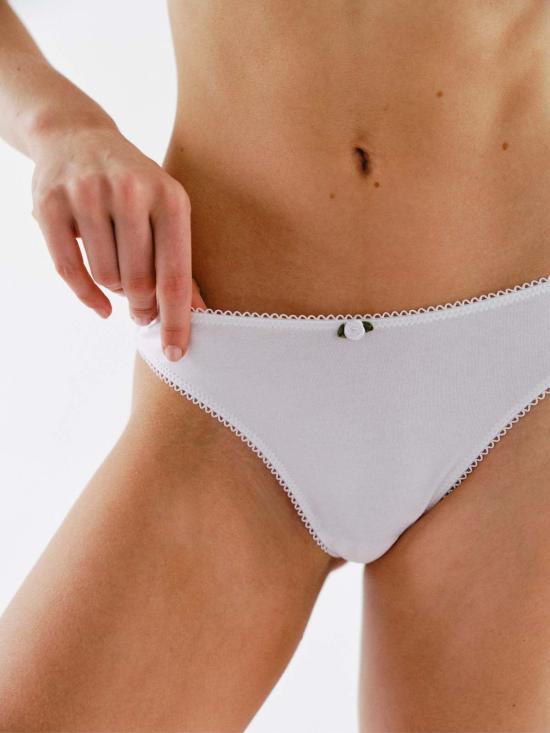  마이 쁘띠 팬티 크리스탈 코튼 브리프 화이트
