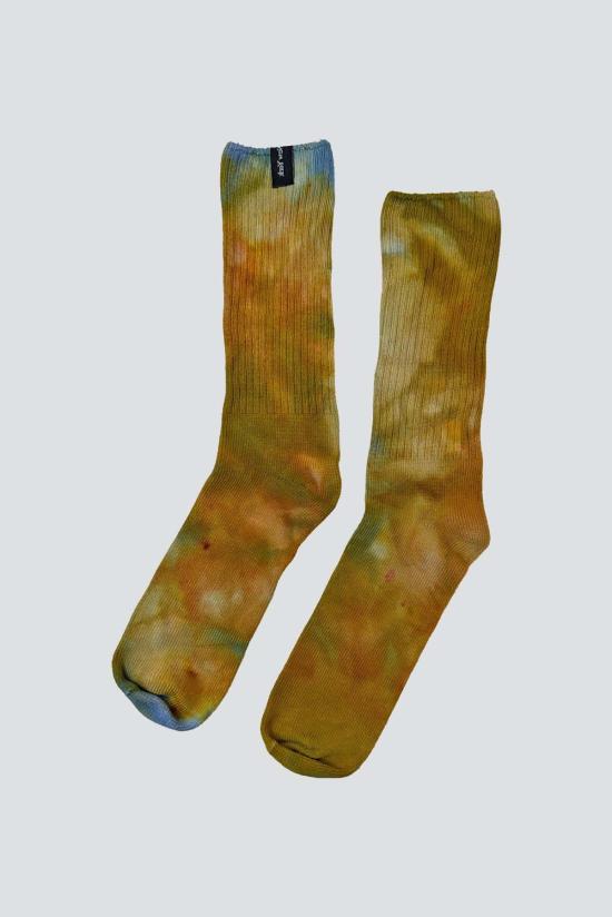  어셈블리 뉴욕 양말 어셈블리 뱀부 블루/오렌지 타이 다이