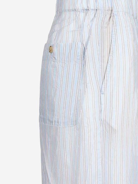  드리스 반 노튼 스트레이트 팬츠 Dries Van Noten Pila Cupro 바지 블루 - DRIES VAN NOTEN