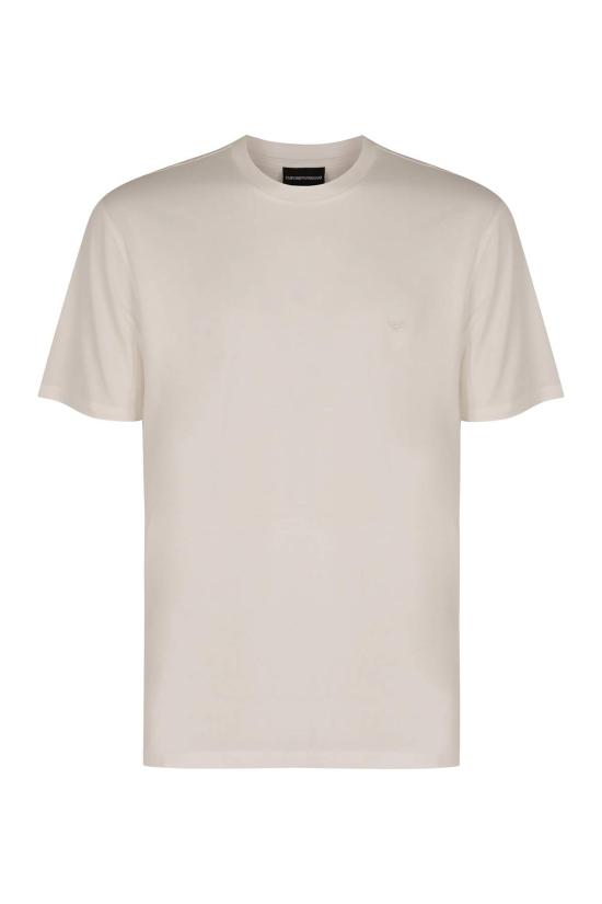  엠포리오 아르마니 반팔 티셔츠 코튼 티셔츠 화이트