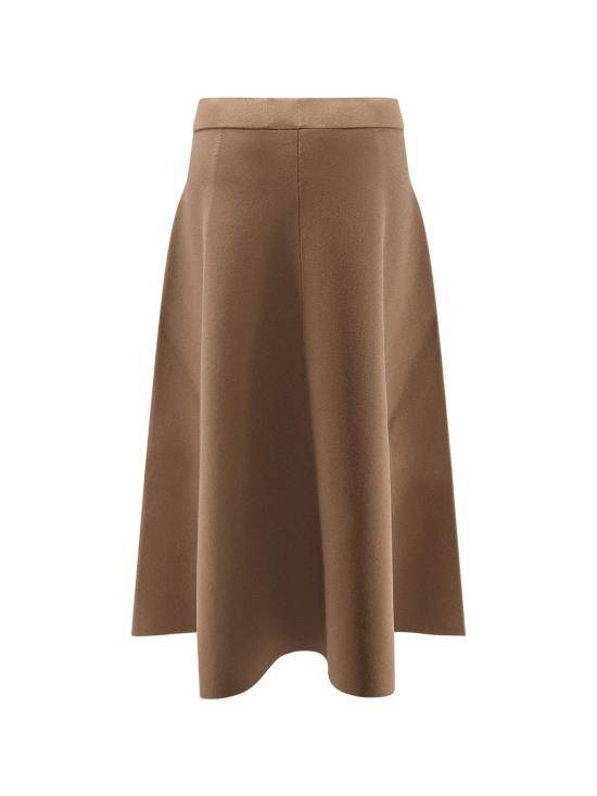  막스마라 롱 스커트 막스 마라 라치오 비스코스 블렌드  브라운 - MAX MARA