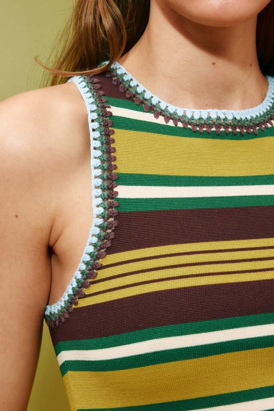  알레메 민소매 티셔츠 알레마이스 클로버 니트 탑 - ALEMAIS