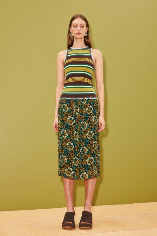  알레메 민소매 티셔츠 알레마이스 클로버 니트 탑