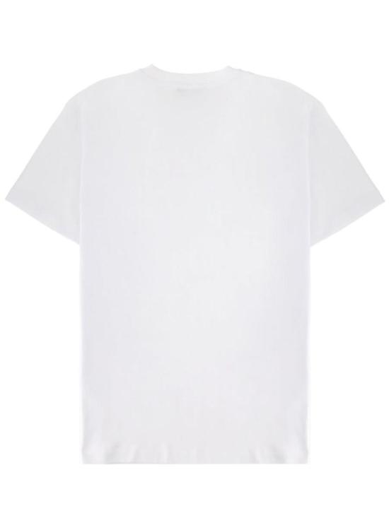  베르사체 반팔 티셔츠 로고 티셔츠 화이트 - VERSACE