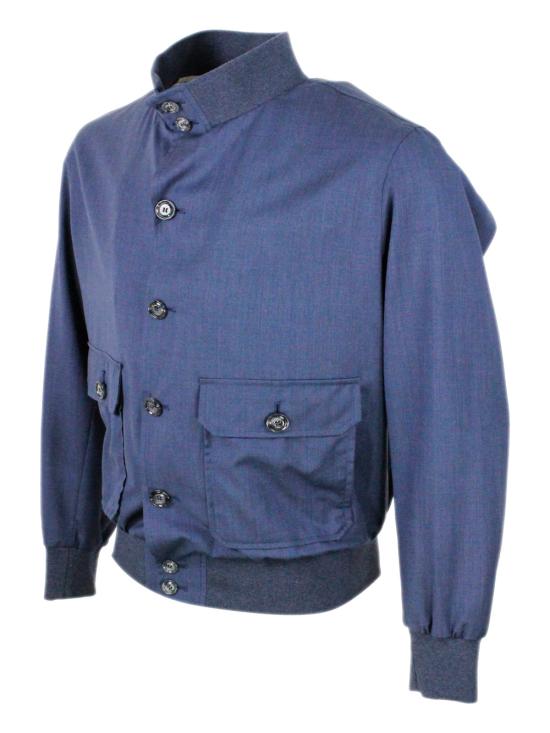 26SS 발바 수트 자켓 VERMONT 53069 87 Blue - BARBA