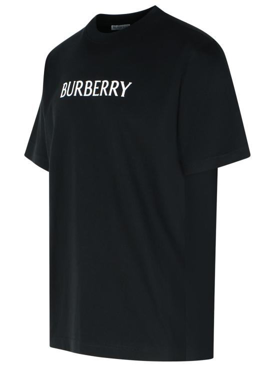 26SS 버버리 로고 코튼 티셔츠 8122387A1189 Black - BURBERRY