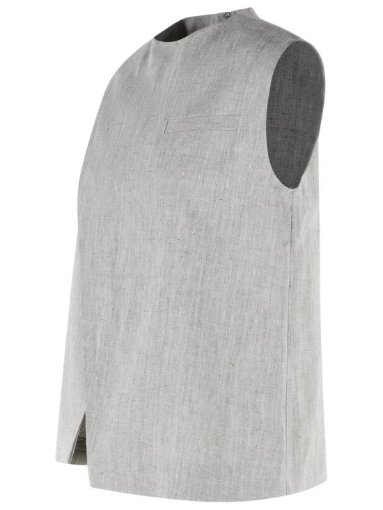 26SS 루루 드 세종 블라우스 DELLAGREY MELANGE Grey - LOULOU DE SAISON