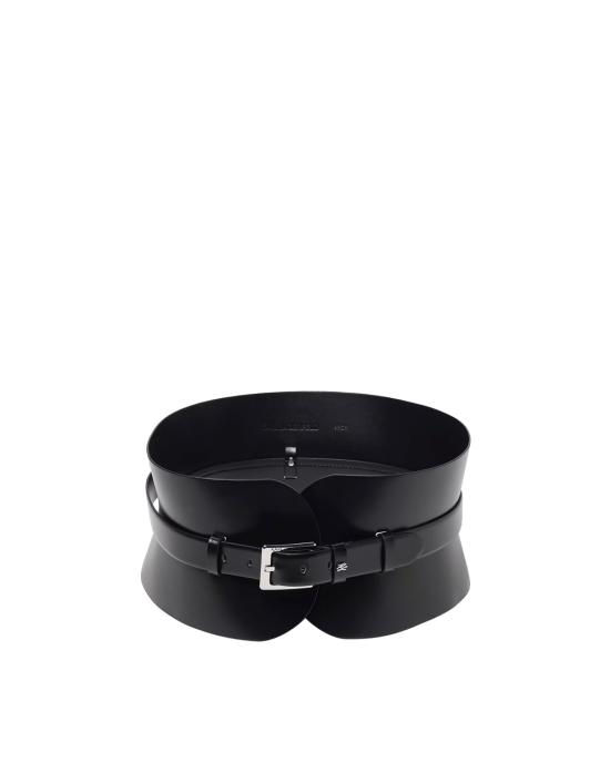 25SS 칼라거펠트 와이드 벨트 A1W33063 999 multi NERO