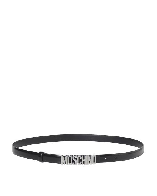 26SS 모스키노 슬림 벨트 8010 8007 1555 NERO NERO ARGENTO