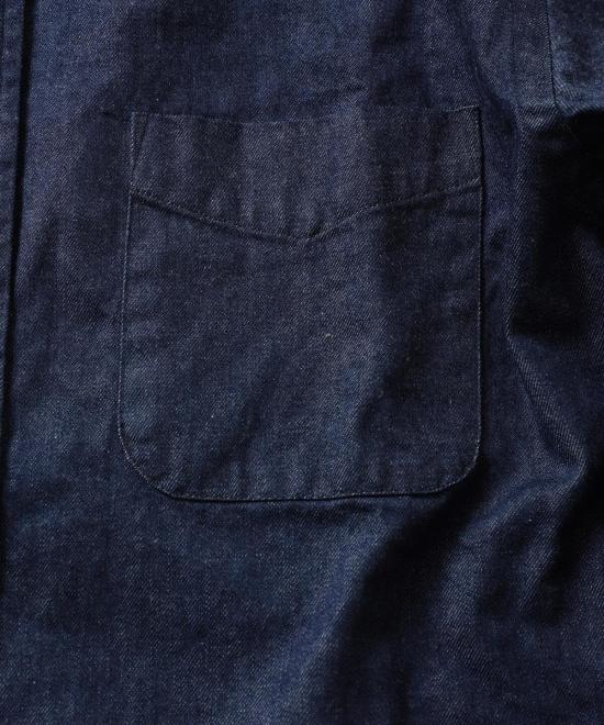  빔스 긴팔 셔츠 플러스 B.D. 데님  인디고 - BEAMS