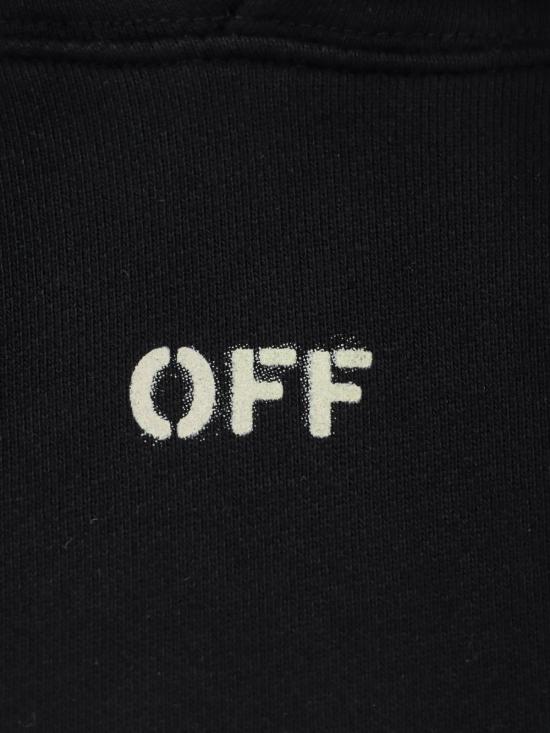  오프화이트 긴팔 티셔츠 코튼 스웨트셔츠 블랙 - OFF WHITE
