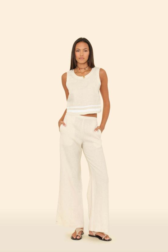  시레나 스트레이트 팬츠 피펜 팬츠 윈즈 린넨