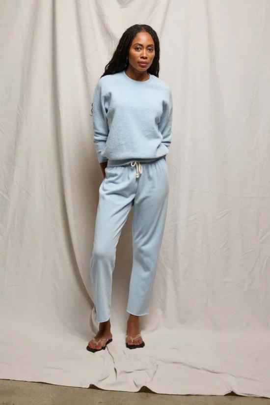  퍼펙트 화이트 티 크롭 팬츠 셔츠, 자메이카 비치 플리스 카프리 팬츠, 스웨트팬츠 - PERFECT WHITE TEE