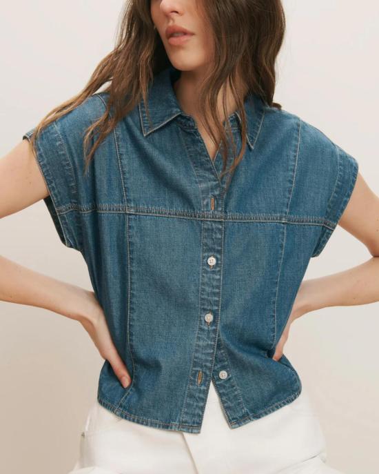  베로니카비어드 블라우스 베로니카 비어드 네스터 탑 풀 파티 - VERONICA BEARD