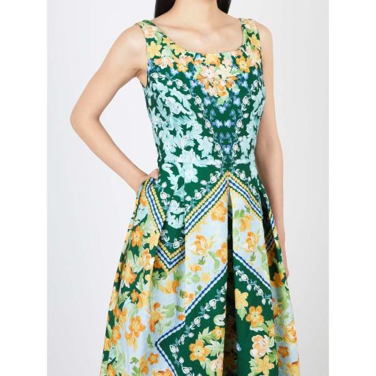  살로니 롱 원피스 Saloni Martine 드레스 벨리스 리스 - SALONI