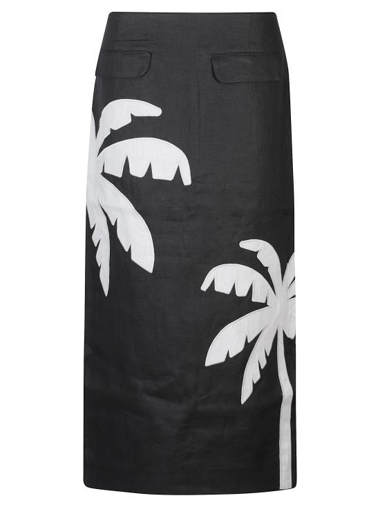 26SS 팜 리오 미디 스커트 358982 BLACKL0002 Black