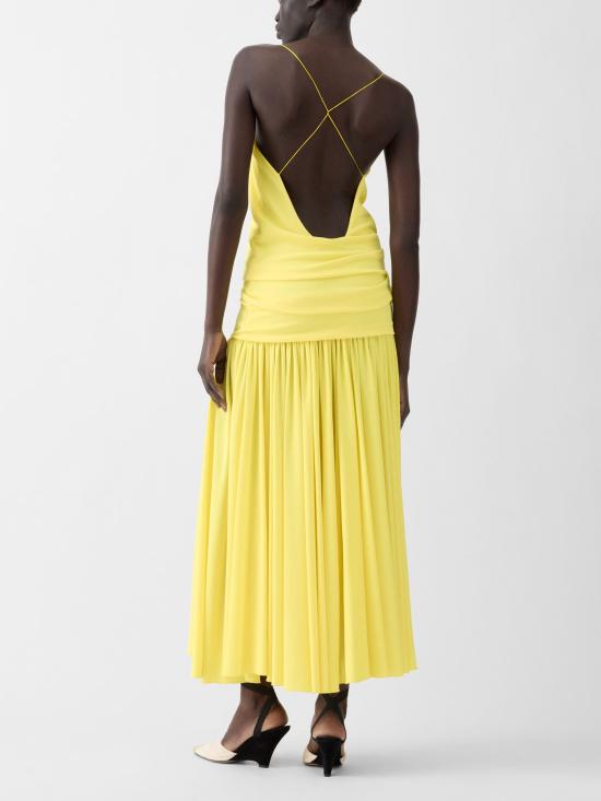 26SS 자크뮈스 미디 원피스 26EDRW00792AJ 00253250 Yellow - JACQUEMUS