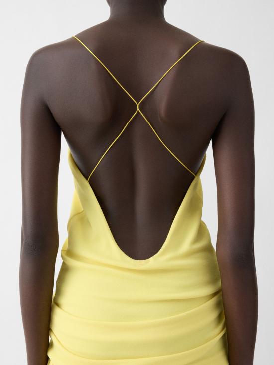 26SS 자크뮈스 미디 원피스 26EDRW00792AJ 00253250 Yellow - JACQUEMUS