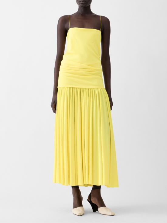 26SS 자크뮈스 미디 원피스 26EDRW00792AJ 00253250 Yellow - JACQUEMUS