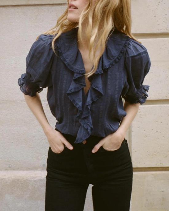  도엔 블라우스 앙리 톱 아드리아해 - DOEN