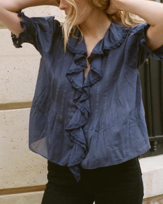  도엔 블라우스 앙리 톱 아드리아해 - DOEN