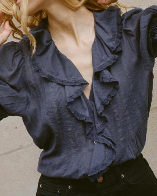  도엔 블라우스 앙리 톱 아드리아해 - DOEN