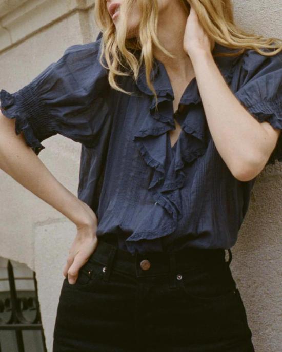  도엔 블라우스 앙리 톱 아드리아해 - DOEN