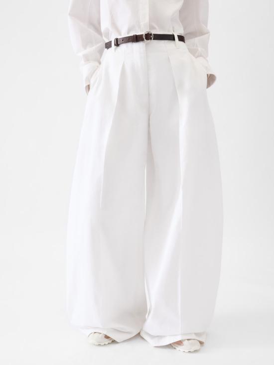 26SS 자크뮈스 스트레이트 팬츠 24EPAW00079AW 00531100 White - JACQUEMUS