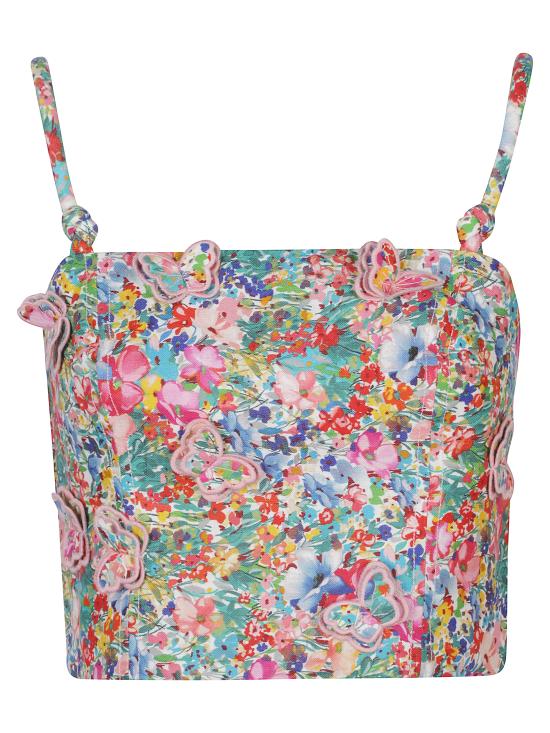 26SS 팜 리오 민소매 티셔츠 358963 PEASANTFLORAL26073 MultiColour