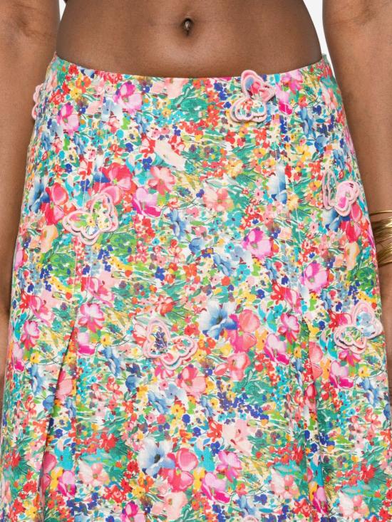26SS 팜 리오 미디 스커트 335843 PEASANTFLORAL26073 MultiColour - FARM RIO