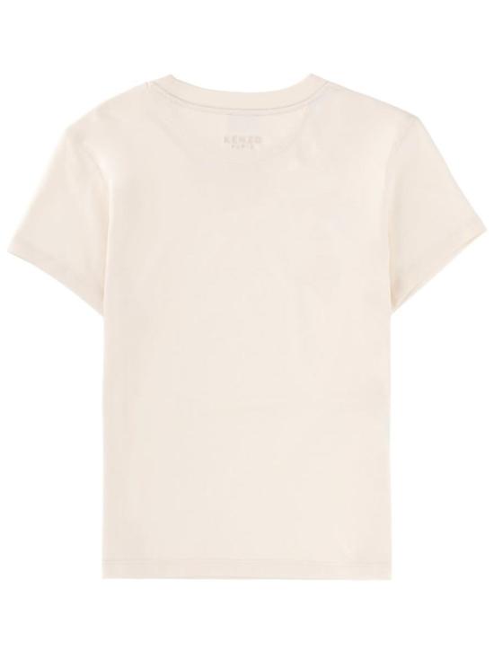  겐조 반팔 티셔츠 보케 플라워 티셔츠 파우더 - KENZO