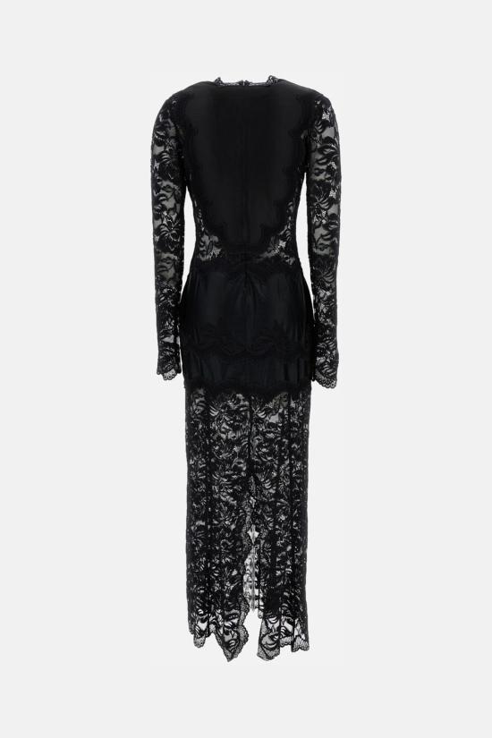  파코라반 롱 원피스 라반느 롱 드레스 블랙 - PACO RABANNE