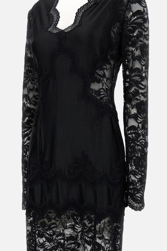  파코라반 롱 원피스 라반느 롱 드레스 블랙 - PACO RABANNE