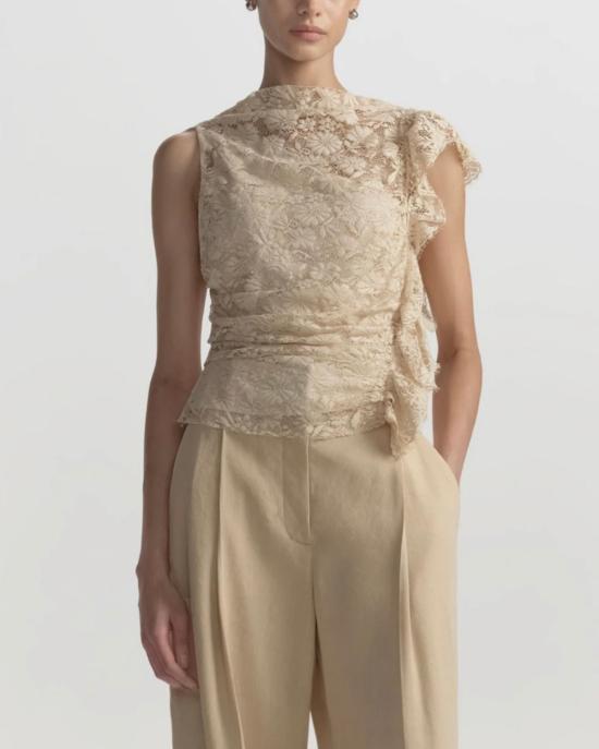  에이엘씨 블라우스 A.L.C. 아스트리드 탑 크레마 돌체 - A.L.C.