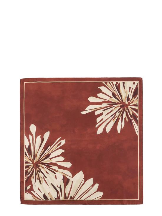  브루넬로 쿠치넬리 머플러/스카프 실크 풀라드 스카프 보르도