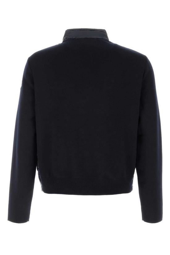  몽클레어 자켓 네이비 블루 울 재킷 (네이비 블루) - MONCLER