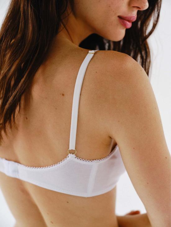  mai petit 브라 마이 쁘띠 룰루 코튼 탑  화이트 - OTHER BRANDS