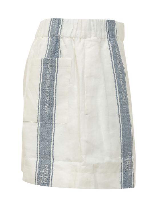 26SS JW앤더슨 숏팬츠 SR0135PG1898 614 OFF WHITE BLUE - JW ANDERSON