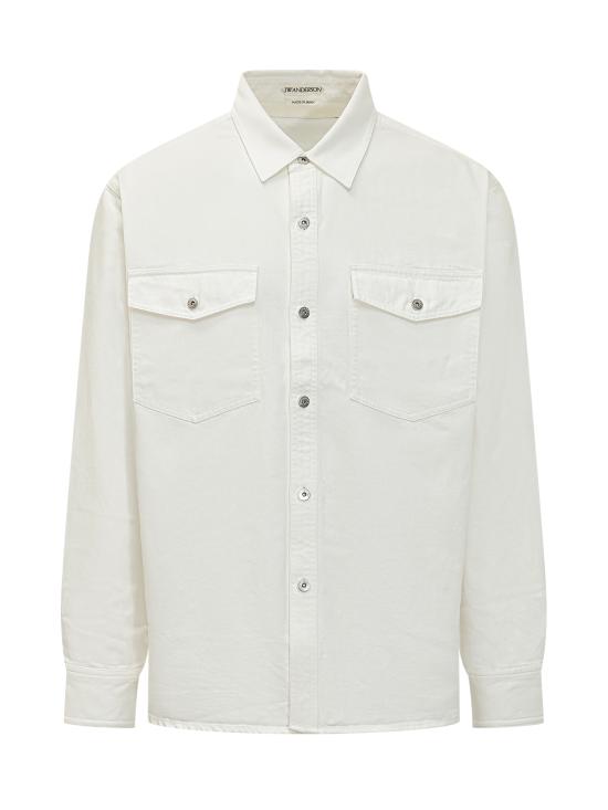 26SS JW앤더슨 긴팔 셔츠 DS0011PG1856 001 WHITE