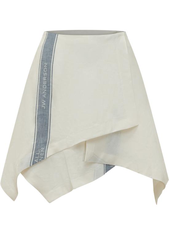 26SS JW앤더슨 미디 스커트 SK0205PG1898 614 OFF WHITE BLUE