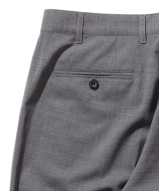  빔스 스트레이트 팬츠 플러스 2 플리츠 테이퍼드 울 트로피컬 팬츠 - BEAMS