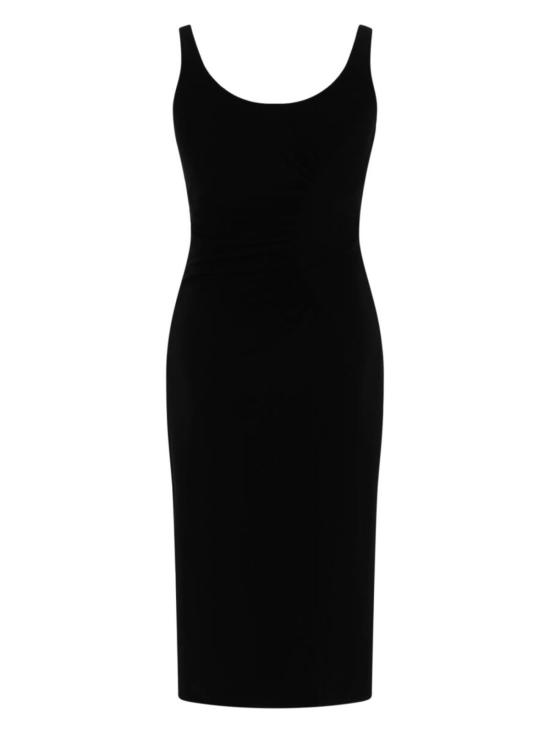  베르사체 미디 원피스 민소매 미디 드레스 블랙 - VERSACE