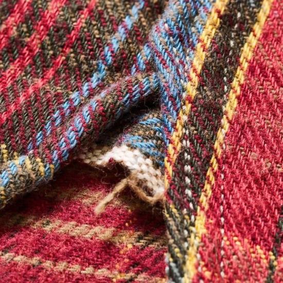  웨어하우스 긴팔 셔츠 Warehouse & Co. Lot 3022 턱끈 플란넬 원워시 셔츠 레드/네이비 - WAREHOUSE