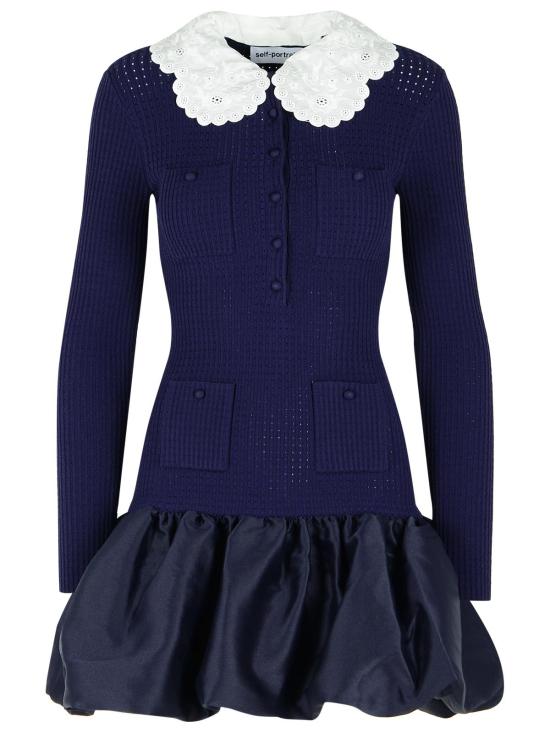 26SS 셀프 포트레이트 숏 원피스 RS26 106SB NNAVY Navy